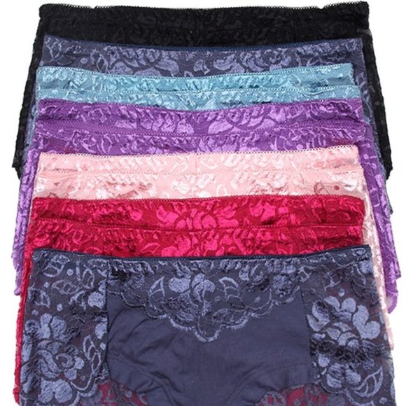 Lace Detail Panty in Sea Green - Picture 6 of 6